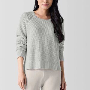 Eileen Fisher Grey Crew Neck Top